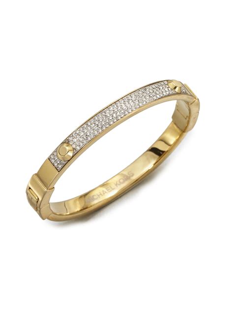 michael kors gold plated bangle|michael kors bracelet price.